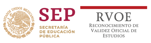 SEP, Secretaría de Educación Pública. RVOE, Reconocimiento de Validez Oficial de Estudios.
